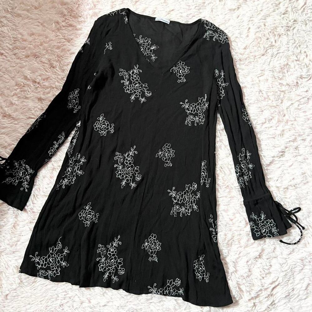 Whimsygoth Dark Fairy Floral Witchy Whimsical Celestial Mystical Boho Dress